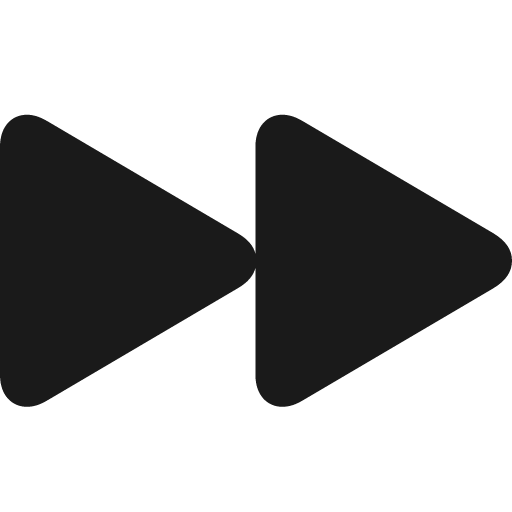 Forward fill icon, filled style, from Framework7 Icons