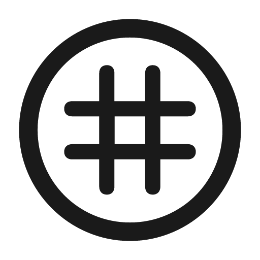 Grid circle icon, solid style, from Framework7 Icons