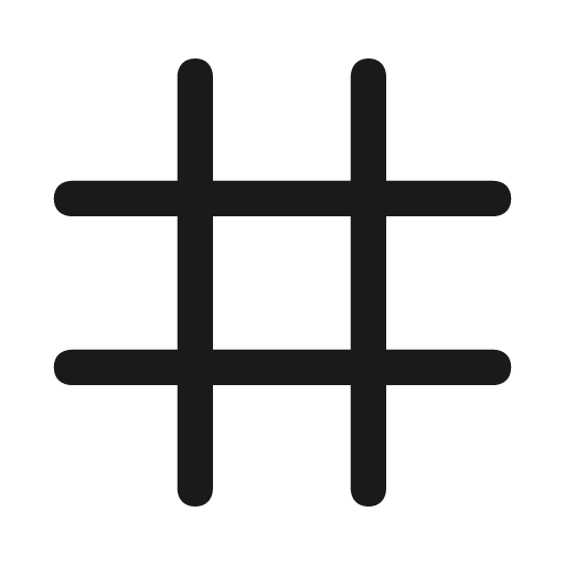 Grid icon, solid style, from Framework7 Icons