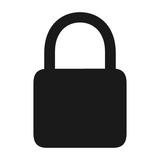 Lock fill icon, filled style, from Framework7 Icons