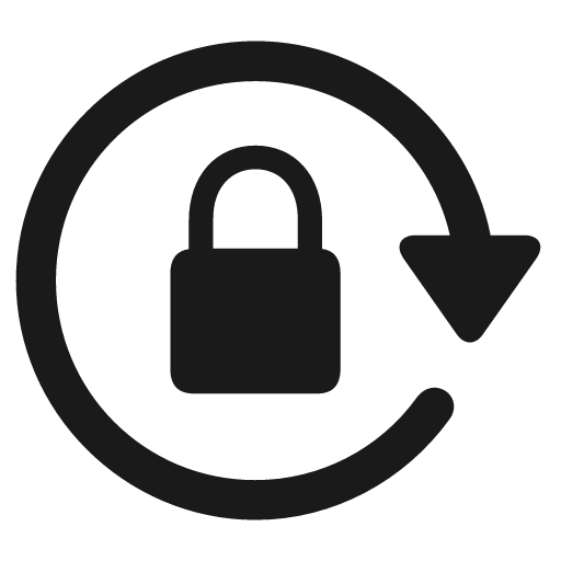 Lock rotation icon, solid style, from Framework7 Icons