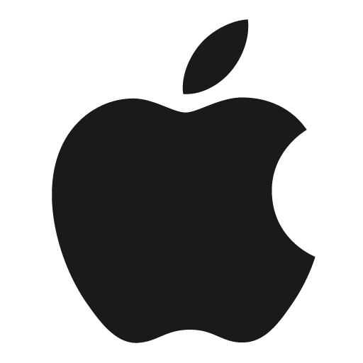 Logo apple icon, solid style, from Framework7 Icons