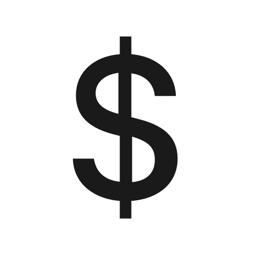 Money dollar icon, solid style, from Framework7 Icons