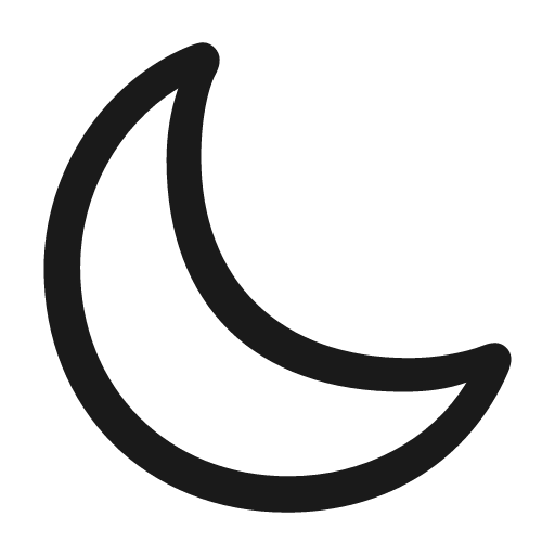 Moon icon, solid style, from Framework7 Icons