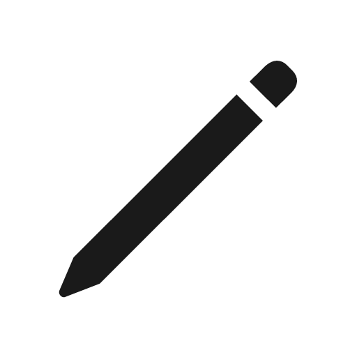 Pencil icon, solid style, from Framework7 Icons