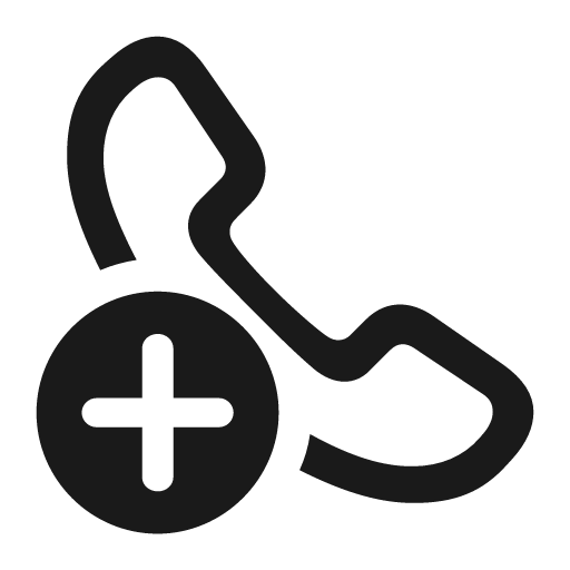 Phone badge plus icon, solid style, from Framework7 Icons