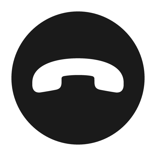 Phone down circle fill icon, filled style, from Framework7 Icons