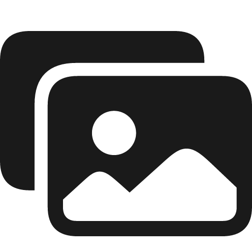 Photo fill on rectangle fill icon, filled style, from Framework7 Icons