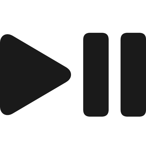 Playpause fill icon, filled style, from Framework7 Icons