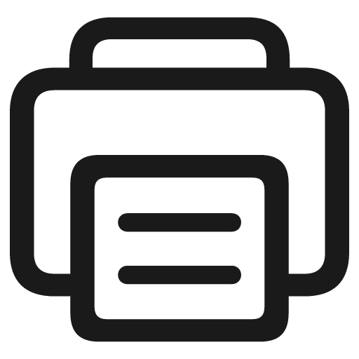 Printer icon, solid style, from Framework7 Icons