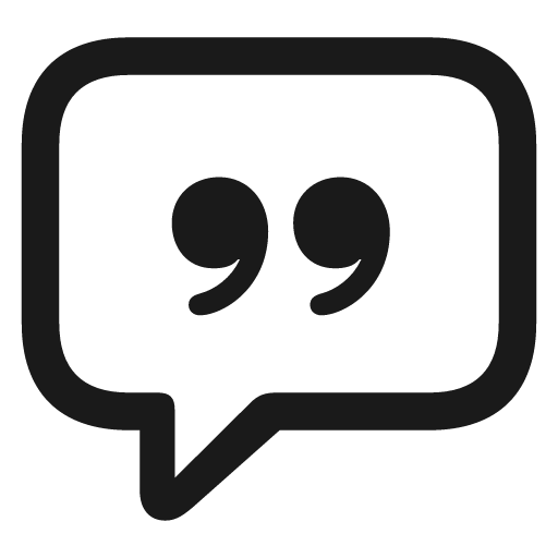 Quote bubble icon, solid style, from Framework7 Icons