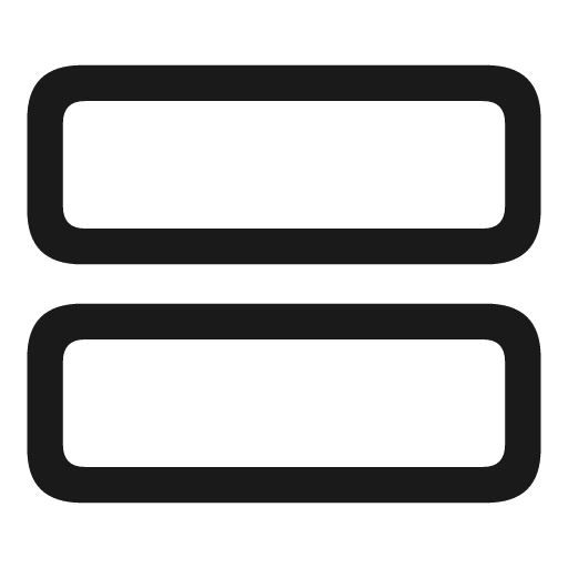 Rectangle grid 1x2 icon, solid style, from Framework7 Icons