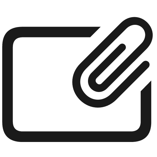 Rectangle paperclip icon, solid style, from Framework7 Icons