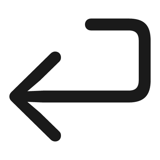 Return icon, solid style, from Framework7 Icons
