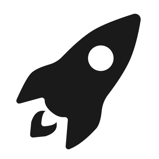 Rocket fill icon, filled style, from Framework7 Icons