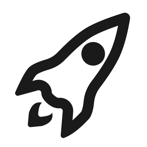 Rocket icon, solid style, from Framework7 Icons