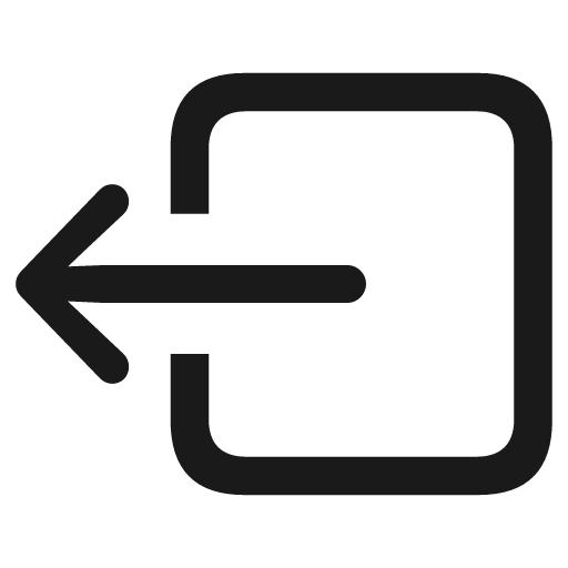 Square arrow left icon, solid style, from Framework7 Icons