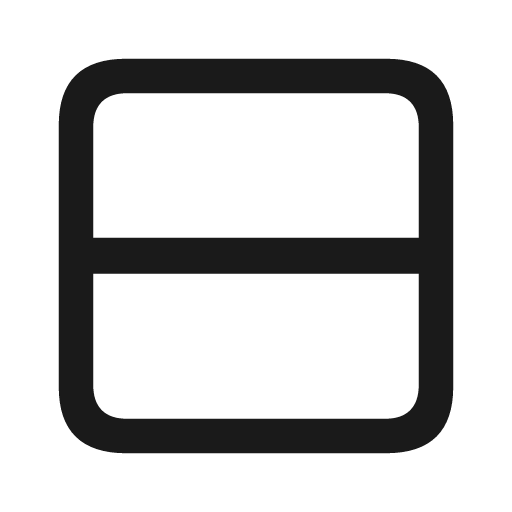Square split 1x2 icon, solid style, from Framework7 Icons