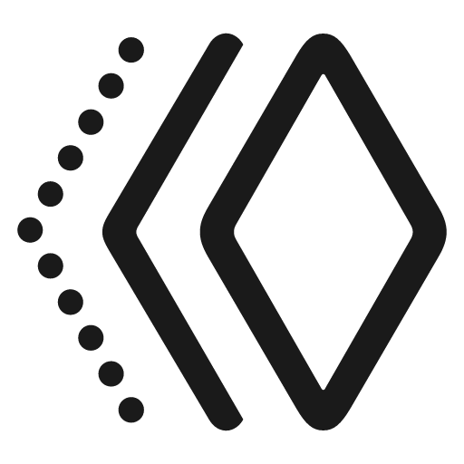 Square stack 3d down dottedline icon, solid style, from Framework7 Icons
