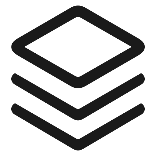 Square stack 3d up icon, solid style, from Framework7 Icons