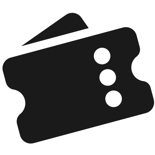 Tickets fill icon, filled style, from Framework7 Icons