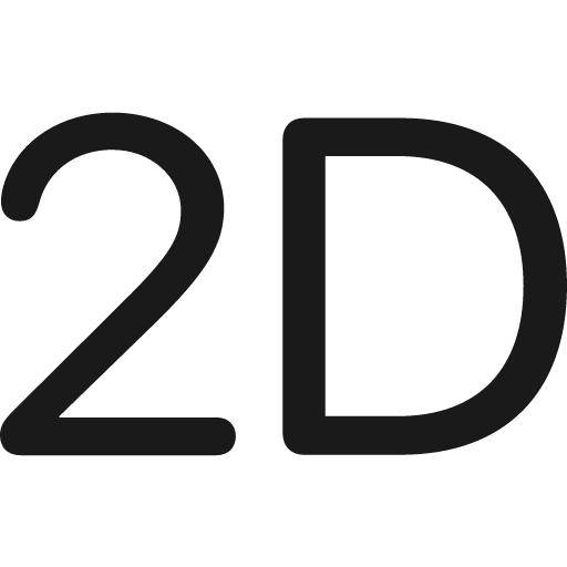 View 2d icon, solid style, from Framework7 Icons