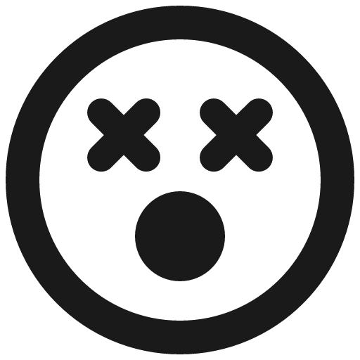 Dizzy icon, solid style, from Font Awesome 5 Regular