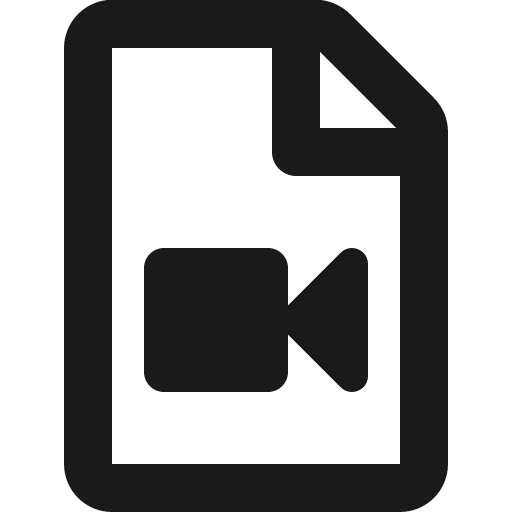 File video icon, solid style, from Font Awesome 5 Regular