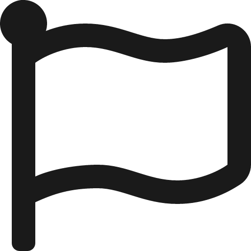 Flag icon, solid style, from Font Awesome 5 Regular