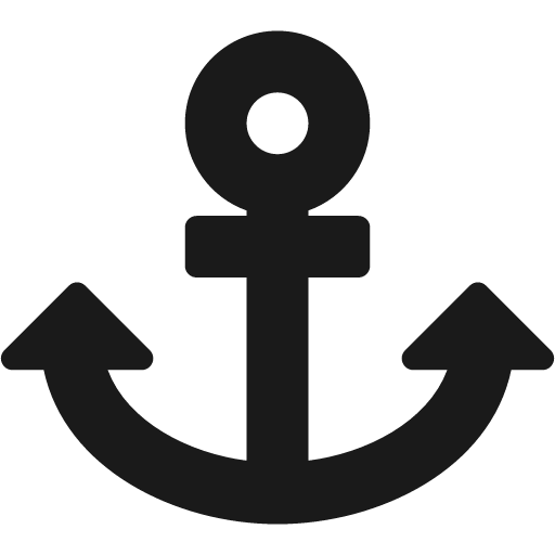 Anchor icon, solid style, from Font Awesome 5 Solid