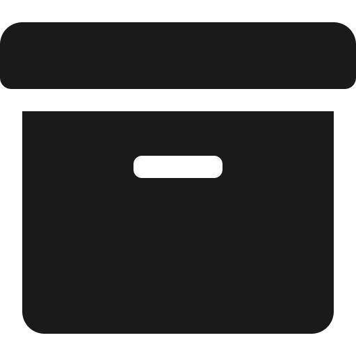Archive icon, solid style, from Font Awesome 5 Solid