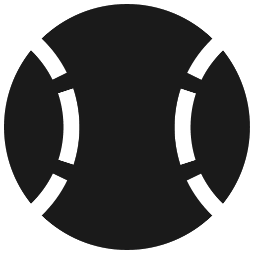 Baseball ball icon, solid style, from Font Awesome 5 Solid