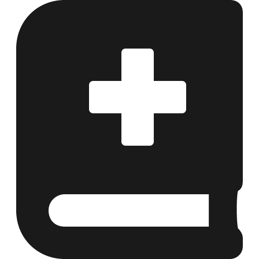 Book medical icon, solid style, from Font Awesome 5 Solid