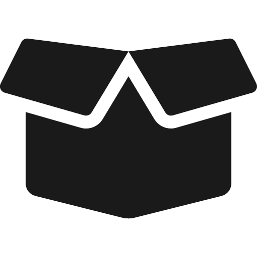 Box open icon, solid style, from Font Awesome 5 Solid