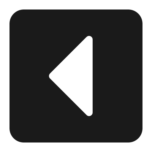 Caret square left icon, solid style, from Font Awesome 5 Solid