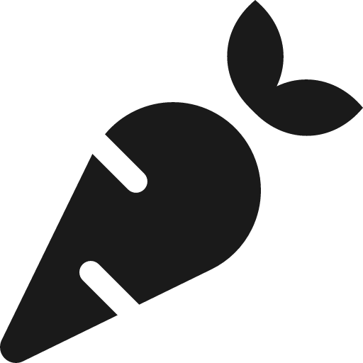 Carrot icon, solid style, from Font Awesome 5 Solid