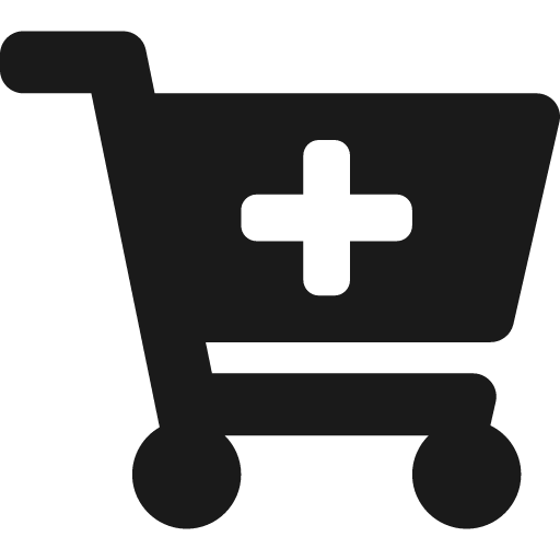 Cart plus icon, solid style, from Font Awesome 5 Solid