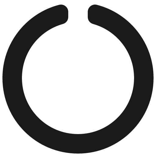 Circle notch icon, solid style, from Font Awesome 5 Solid