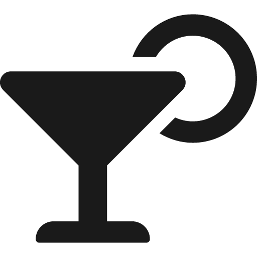 Cocktail icon, solid style, from Font Awesome 5 Solid