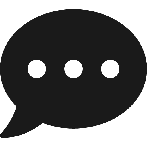 Comment dots icon, solid style, from Font Awesome 5 Solid
