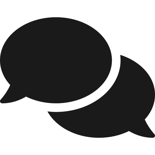 Comments icon, solid style, from Font Awesome 5 Solid