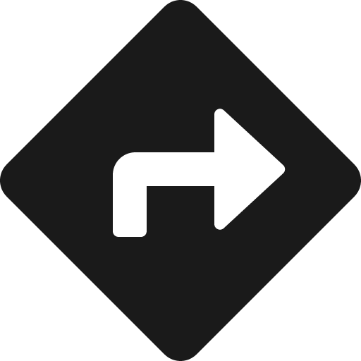 Directions icon, solid style, from Font Awesome 5 Solid