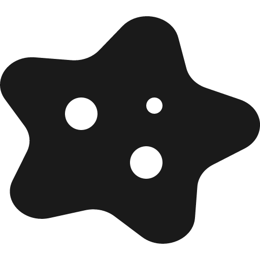 Disease icon, solid style, from Font Awesome 5 Solid