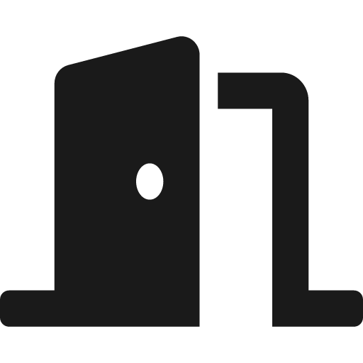 Door open icon, solid style, from Font Awesome 5 Solid