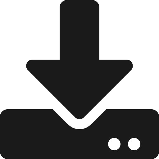 Download icon, solid style, from Font Awesome 5 Solid