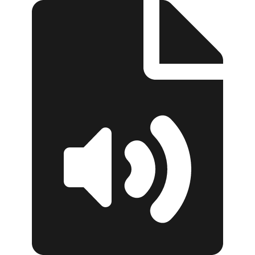 File audio icon, solid style, from Font Awesome 5 Solid