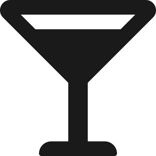 Glass martini alt icon, solid style, from Font Awesome 5 Solid