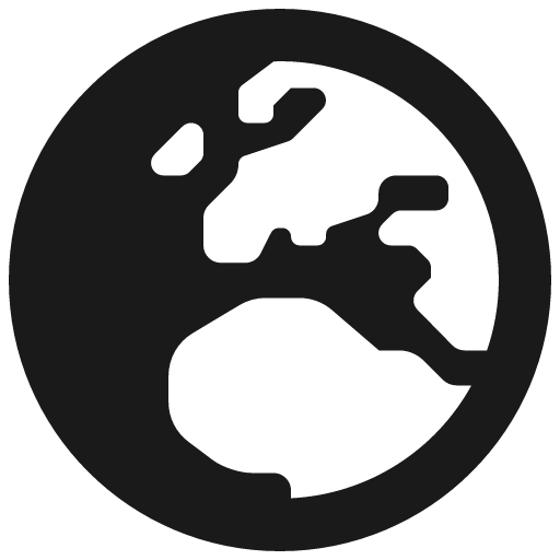 Globe europe icon, solid style, from Font Awesome 5 Solid