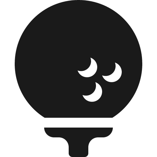 Golf ball icon, solid style, from Font Awesome 5 Solid