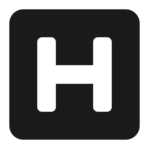 H square icon, solid style, from Font Awesome 5 Solid
